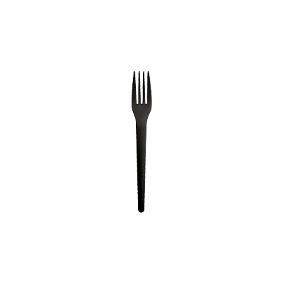 Compostable Cutlery - Black - Fork